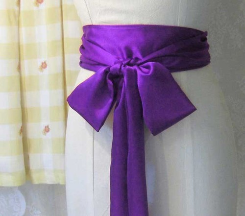 X79 satin sash - satin, belt