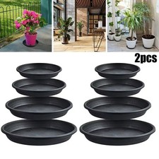 Plant Pot Saucers Round Black