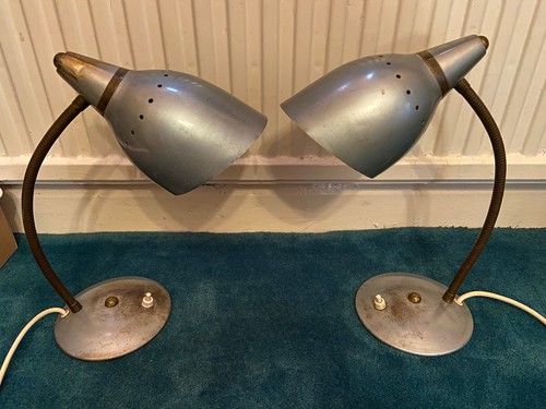 Desk lamp brass aluminium - 1,