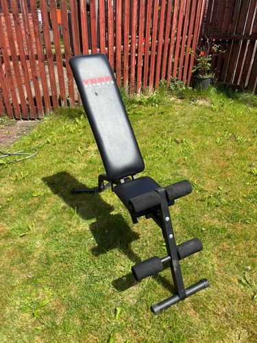 York fitness bench black a - york, black,