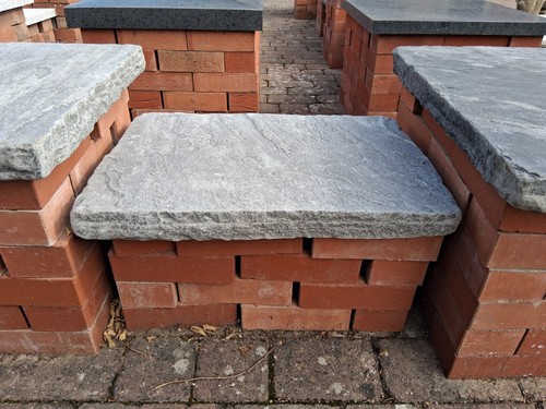 Copings tumbled style - tumbled, natural