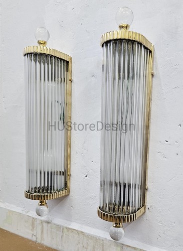 Antique art deco brass - antique, wall