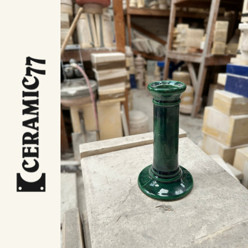 Ceramic candlestick taper - ceramic, /