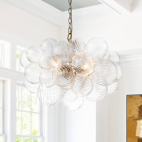 Bubble ball glass chandelier - glass,