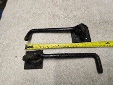 2 x Vintage 9.5" heavy duty gate stay hook
