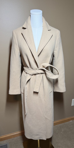 Zara manteco wool blend belted - manteco,
