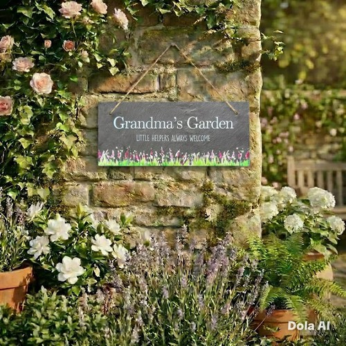 Personalised slate hanging - personalised,