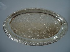 Small Silver Plated Oval