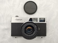 Canon Canonet  45mm 1.9 vintage 35mm film rangefinder camera. With cap and case.