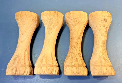 Set unpainted carved - set,