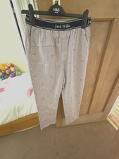 Mens Jack Wills Pheasant Design  Loungewear / Pyjama Pants size S 100%cotton