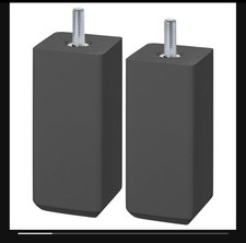 Ikea Stubbarp Besta Legs TV Bench Legs Dark Grey (1 Pair)