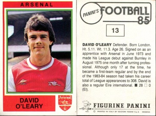 Panini football 1985 - football, 13