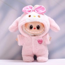 17cm Doll Clothes Set For LABUBU Handmade Plush Outfit Hat Skirt Dress No Doll