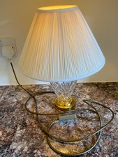 Waterford Crystal - 1 x Table Lamp - Kilkenny Accent - with Shade - one owner