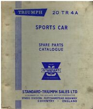 TRIUMPH TR4A ( 1965 - 1967 ) ORIGINAL FACTORY SPARE PARTS CATALOGUE