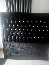 Chesterfield Bumper Crushed Velvet 54’ Floor Standing Bed Headboard