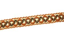 Chair Braid Trimming Terracotta Red & Brown 2cm PER METRE Sewing Fabric Trim