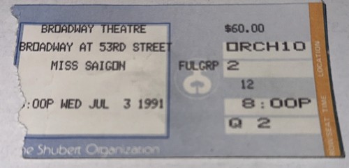 Miss saigon broadway theatre - broadway,