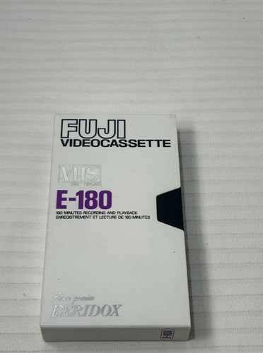 Fuji 180 vhs video cassette - video,