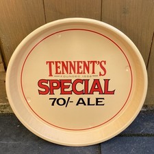 Tennants Special 70/- Ale Metal Tray Pub Bar Memorabilia 