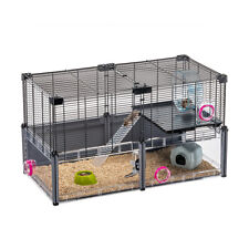 Hamster Cage MULTIPLA MEDIUM Ferplast Animal Pet Home with Accessories & Tubing