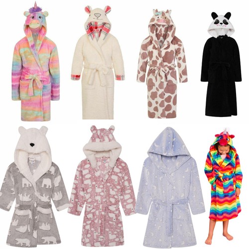 Girls boys fleece robe - boys, kids