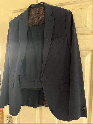 Boys navy suit - 13, years