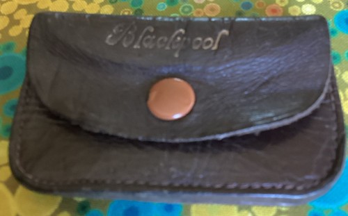 Antique leather coin - leather, purse
