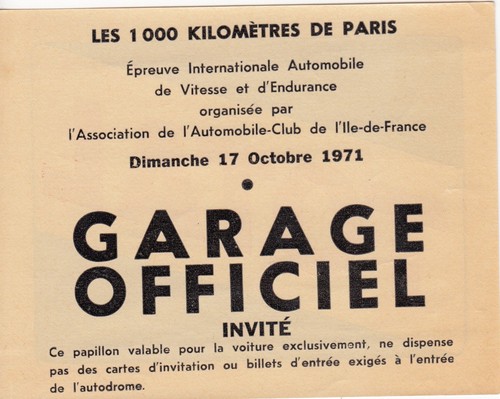 1971 paris 1000km montlhery - 1971,