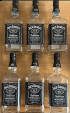6 x Empty Jack Daniels 1 Litre