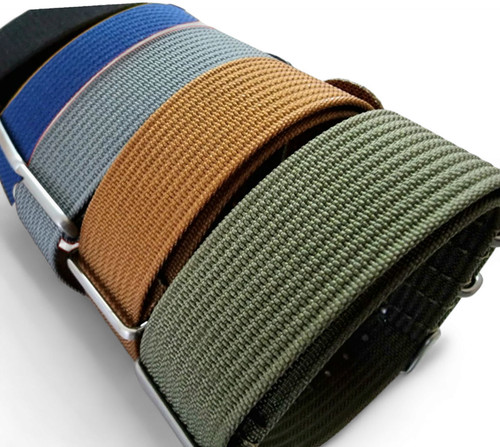 Nylon watch strap band - band, ribbed