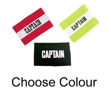 CAPTAIN SENIOR armband Football Sports Arm Band Hockey Rugby