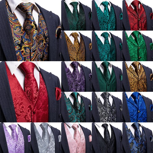 Mens paisley waistcoat tie - paisley,