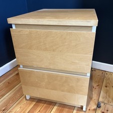 Ikea malm set of 2 drawers oak