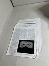 data for replacing meter on ct160 avo valve tester with notes