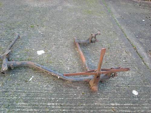 Vintage sidecar chassis frame - vintage,