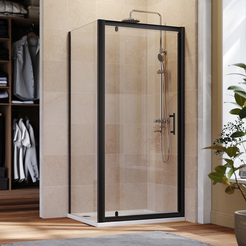 Black pivot shower - pivot,