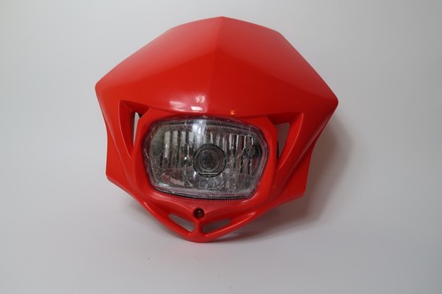 Dirt bike headlight red - headlight,