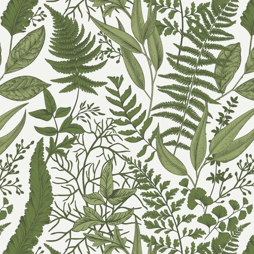 Tropical green leaf - green,