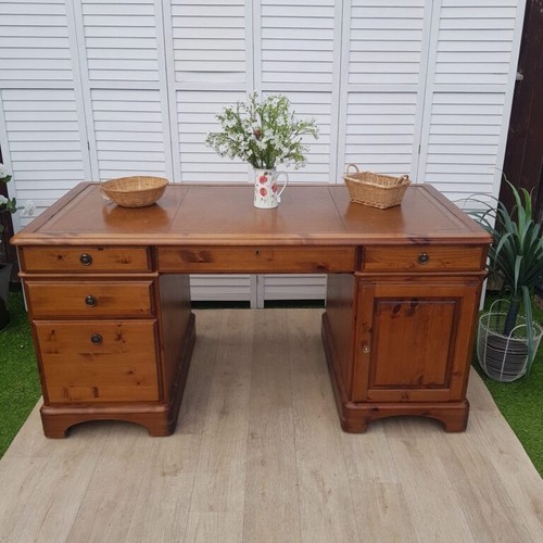 Desk twin pedestal - desk,