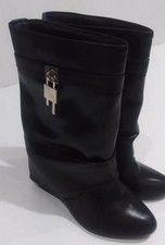 Ego Boots Size 6 Black Wedge