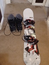 Snowboard with Bindings Boots