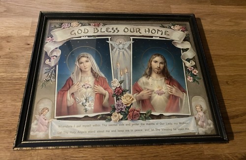 Vintage framed religious - religious, print