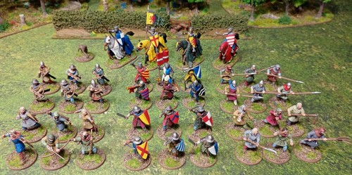 Painted 28mm medieval barons - 28mm,
