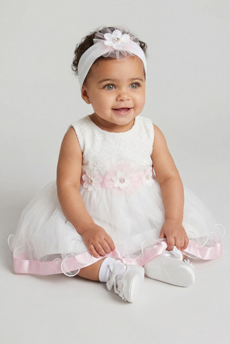 Baby girls white tulle party - girls,