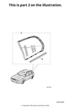 Jaguar Genuine Waist Finisher Body Moulding Sill Trim Spare Fits X-Type C2S20662