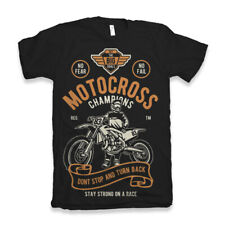 Motocross T Shirt Champions Mens Motorcycles Garage Full Speed Champion 