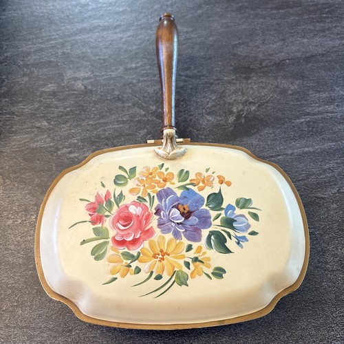 Vintage toleware hand painted - toleware,