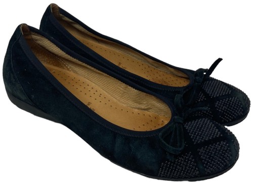 Gabor black leather slip - leather,